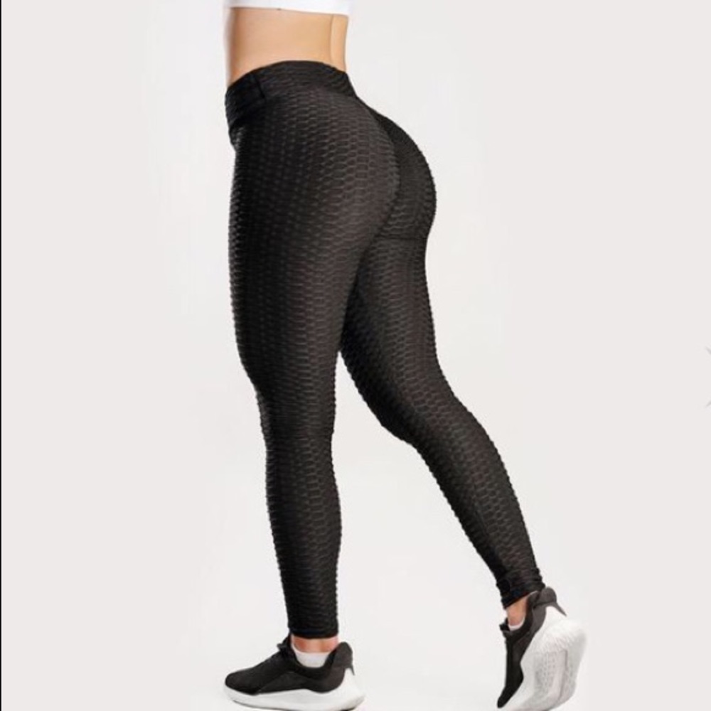 Ovahia anti-cellulite push-up black leggings